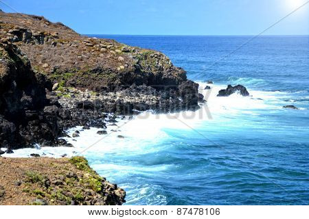 Rocks in the coast of Ustica