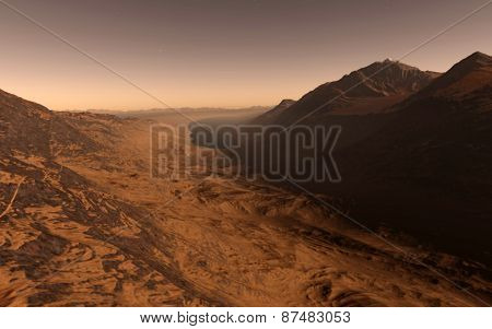 Mars Scientific illustration