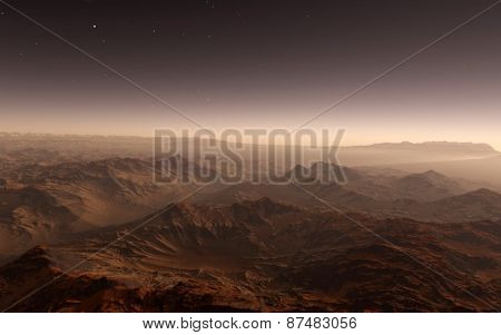 Mars Scientific illustration