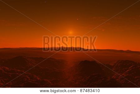 Mars Scientific illustration