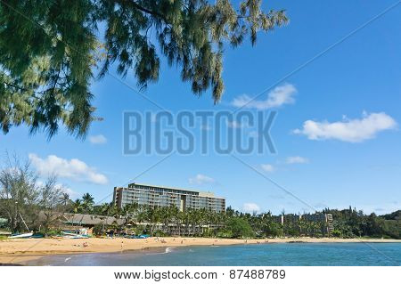 Beautiful View Of Nawiliwili, Kauai Island, Hawaii, Usa