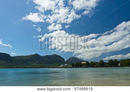 Beautiful View Of Nawiliwili, Kauai Island, Hawaii, Usa