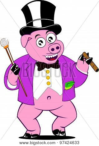 Piggy Bank Mascot