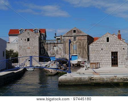 The Croatian village Betina at Murter