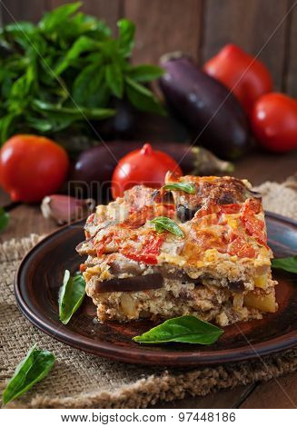 Moussaka - a traditional Greek dish