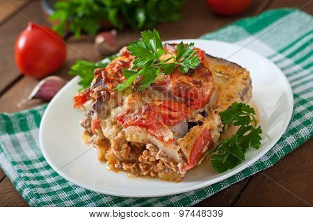 Moussaka - a traditional Greek dish