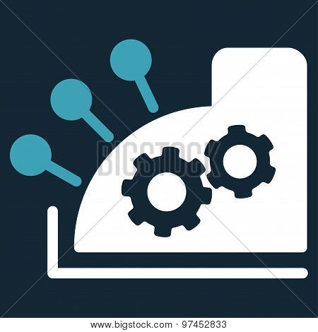 Cash register icon from Business Bicolor Set