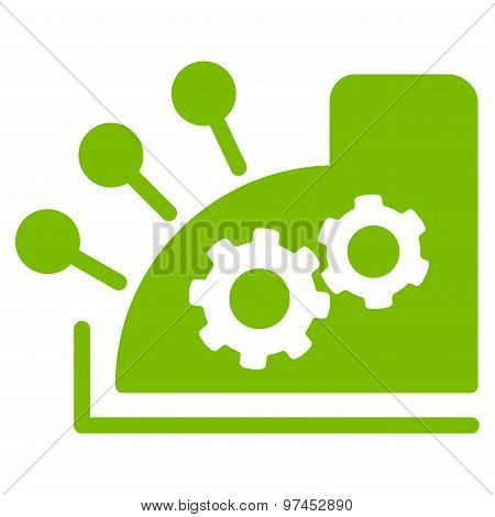 Cash Register Flat Icon From Business Bicolor Set