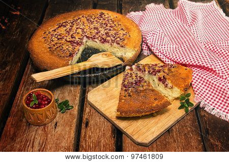 Fresh Mannik With Cowberry  For Breakfast