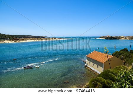 Landscape With River Mira At Vila Nova De Milfontes, Portugal