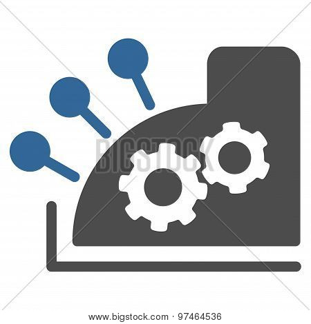 Cash register icon from Business Bicolor Set