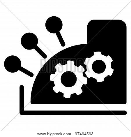 Cash register icon from Business Bicolor Set