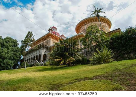 Landscape At Monseraty Park With Beautiful House, Cintra, Portugal