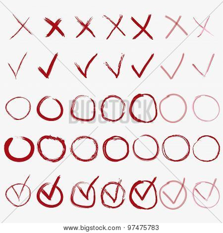 Vector Check mark icons