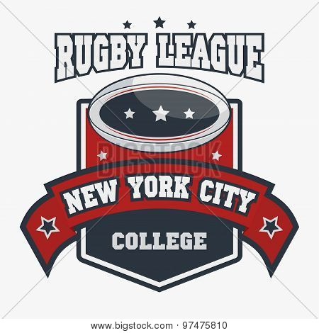 Rugby  T-shirt Printing Design