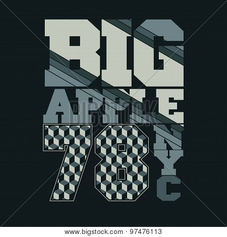New York fashion - vector t-shirt design