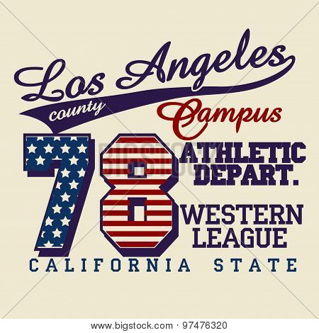 California T-shirt fashion Typography