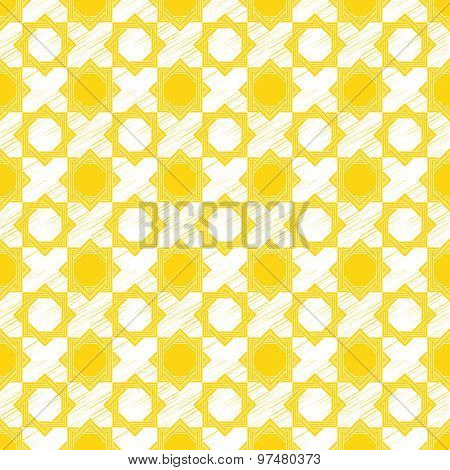 Vector Sketch Of Geometric Traditional Pattern