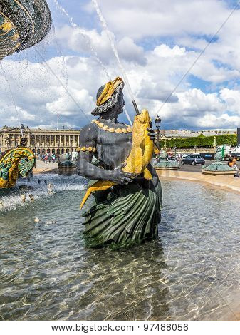 Fountain On Place Concorde