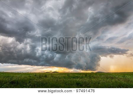 Stormy Raining Clouds In Hdr
