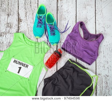 Running Gear Laid Out Ready For Race Day