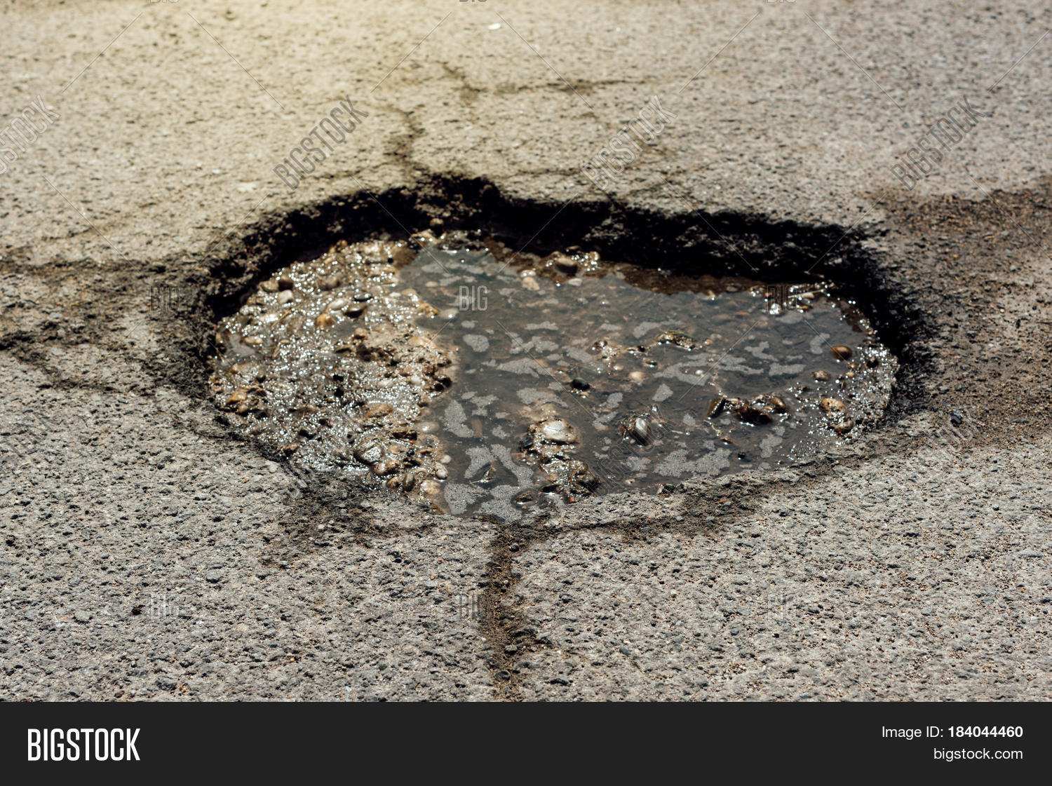 Asphalt Road Hole Image & Photo (Free Trial) Bigstock