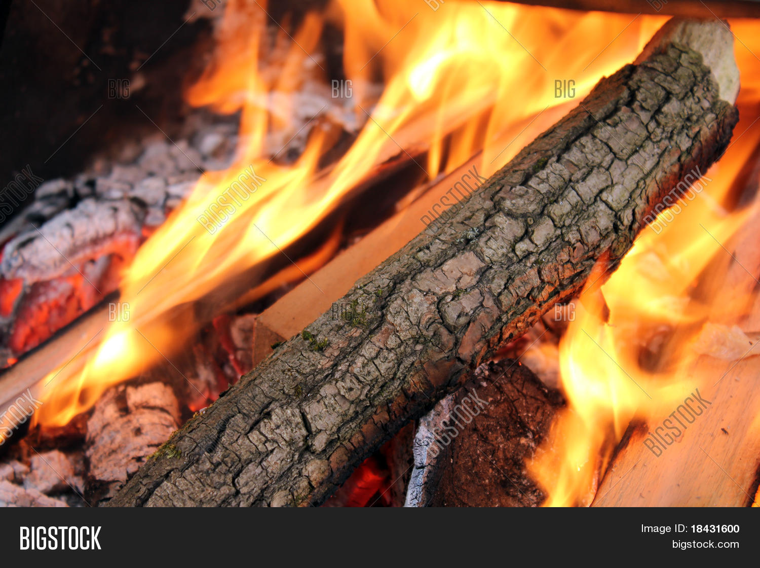Logs Fire Image & Photo (Free Trial) Bigstock