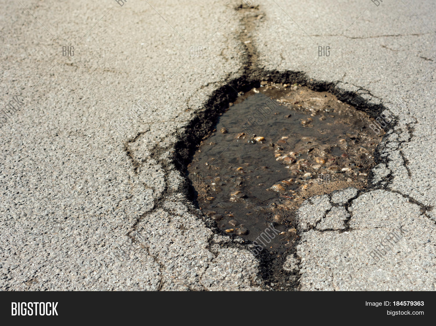Asphalt Road Hole Image & Photo (Free Trial) Bigstock