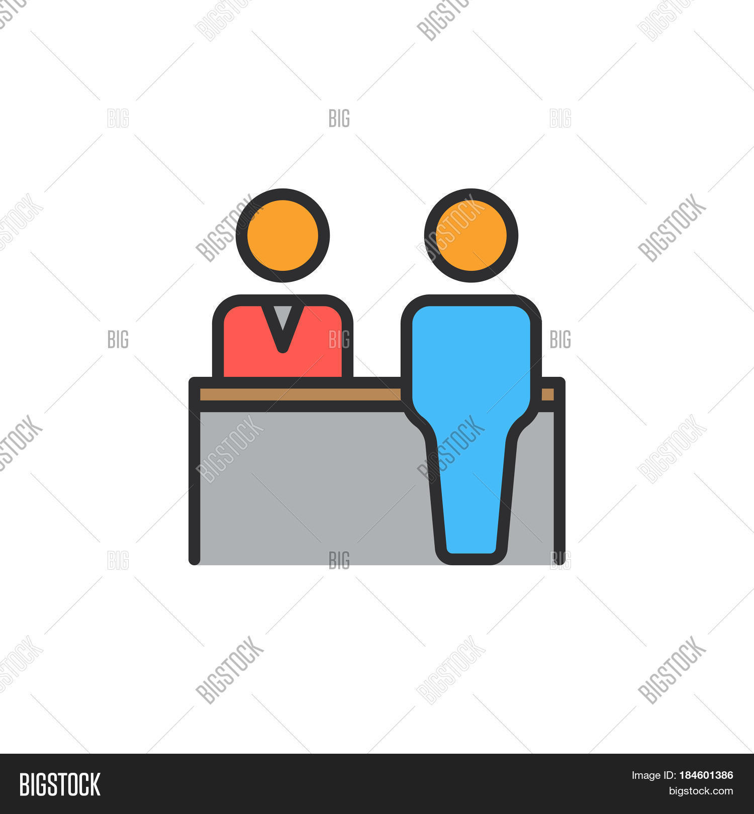 Reception Line Icon Vector & Photo (Free Trial) Bigstock
