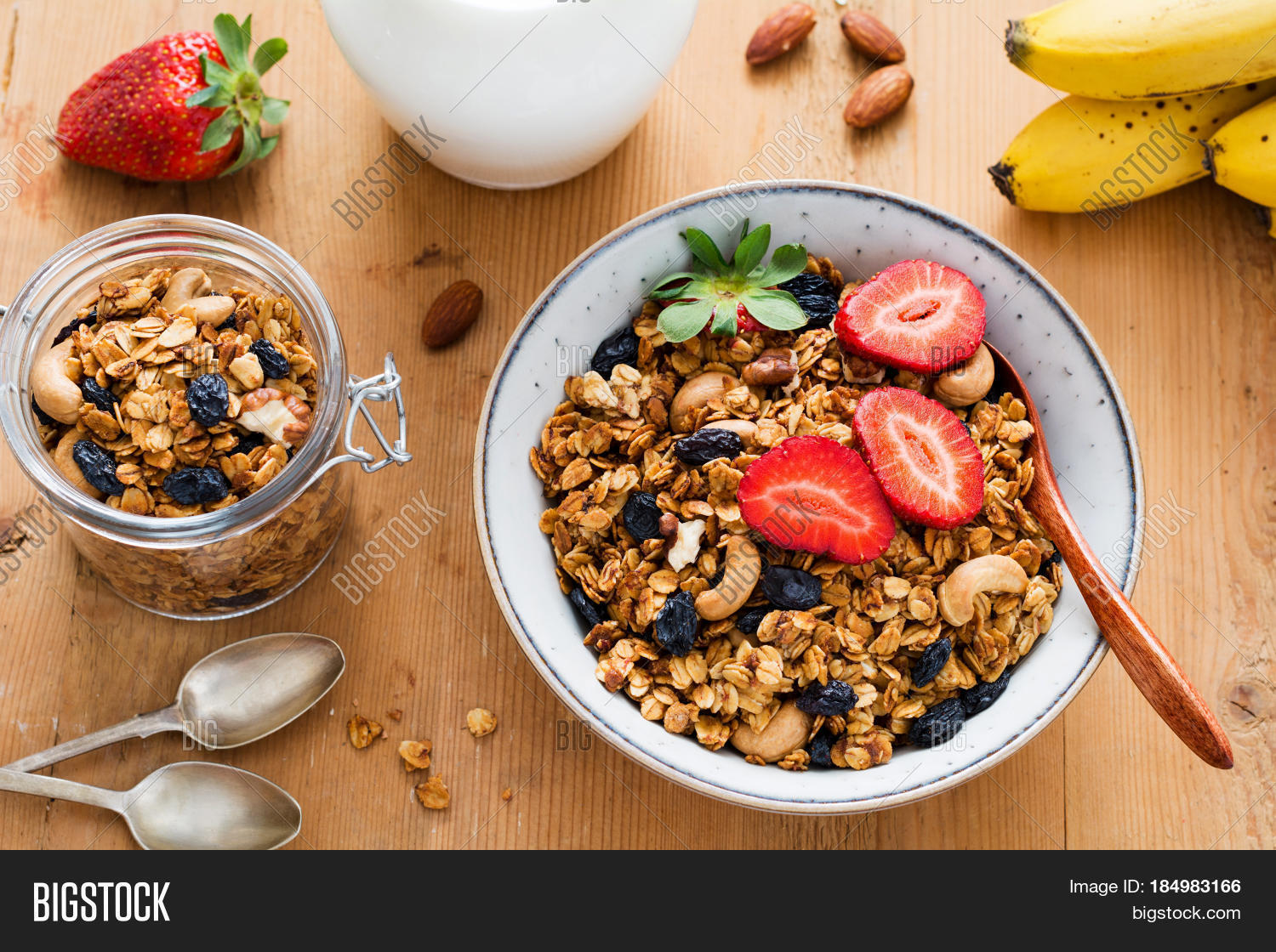 Granola, Milk Fruits. Image & Photo (Free Trial) Bigstock