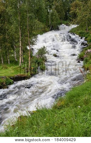 Waterfall in the town of Tolga Norway
