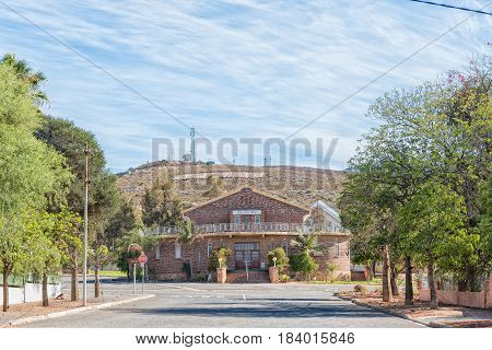 ASHTON SOUTH AFRICA - MARCH 26 2017: The town hall in Ashton a town on the scenic Route 62 in the Western Cape Province