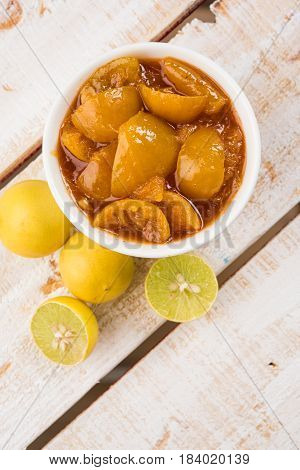 Indian lemon pickle or nimbu ka achar / loncha in hindi