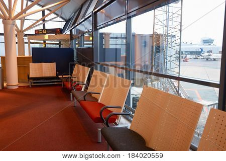 COPENHAGEN, DENMARK  - CIRCA SEPTEMBER, 2014: inside Copenhagen Airport, Kastrup.