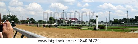 Churchill Downs horse race, Louisville, Kentucky, May 27th, 2016