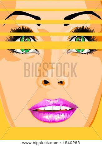 Rostro de mujer bonita