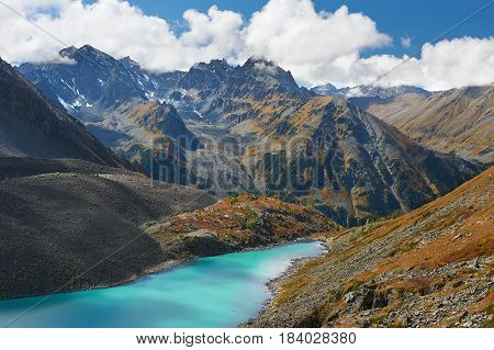 Beautiful Autumn Landscape, Altai Mountains Russia.