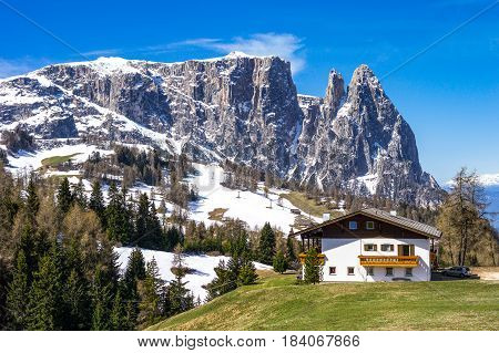 Italy Dolomites Alpe di Siusi the Sciliar mountain