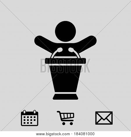 icon stock vector illustration flat design style