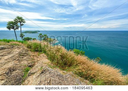 Landscape of Phromthep cape viewpoint in PhuketThailand
