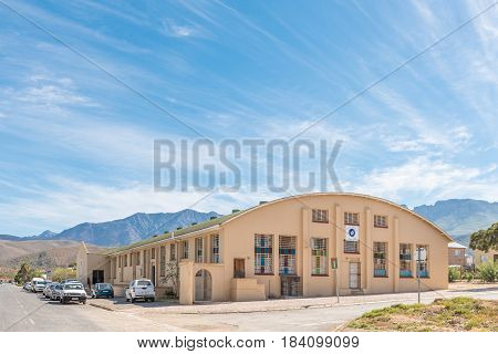 ROBERTSON SOUTH AFRICA - MARCH 26 2017: The Apostolic Faith Mission Church in Robertson a town on the scenic Route 62 in the Western Cape Province