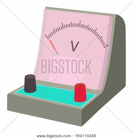Voltmeter icon. Cartoon illustration of voltmeter vector icon for web