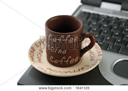 Koffie en Notebook Pc