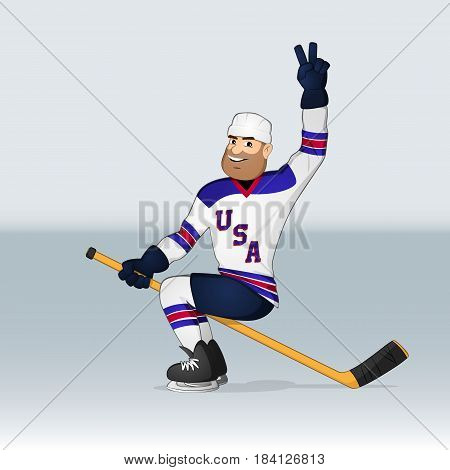 Usa Ice Hockey Team Player