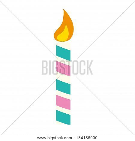 candle party to cebrate happy birthday, vector illustration