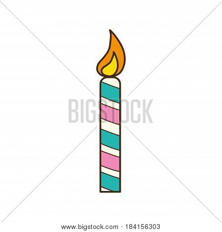 candle party to cebrate happy birthday, vector illustration