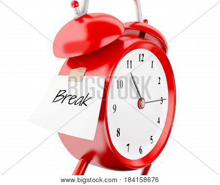 3D Alarm Clock With Sticky Paper Writen 