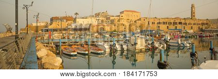 Fishing Harbor In The Old City Of Acre (akko)
