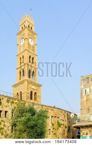 The Clock Tower In Acre (akko)