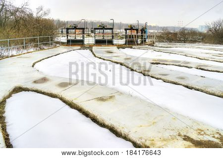 Moscow. Urban wastewater treatment plant and sewerage. Lyubertsy